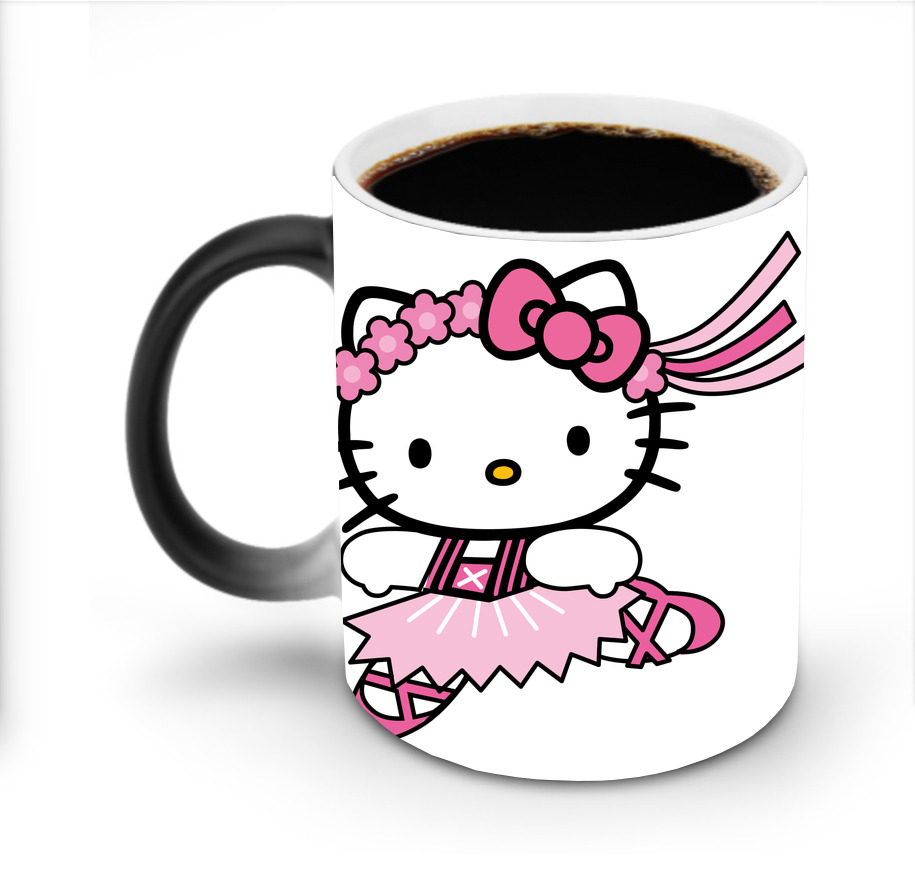 （画像用） Hello Kitty ハローキティ 温度変色マグカップ