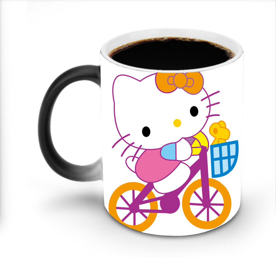 （画像用） Hello Kitty ハローキティ 温度変色マグカップ
