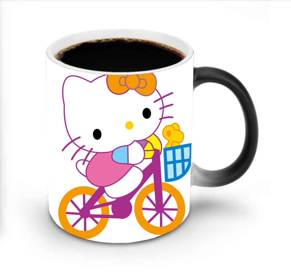 （画像用） Hello Kitty ハローキティ 温度変色マグカップ