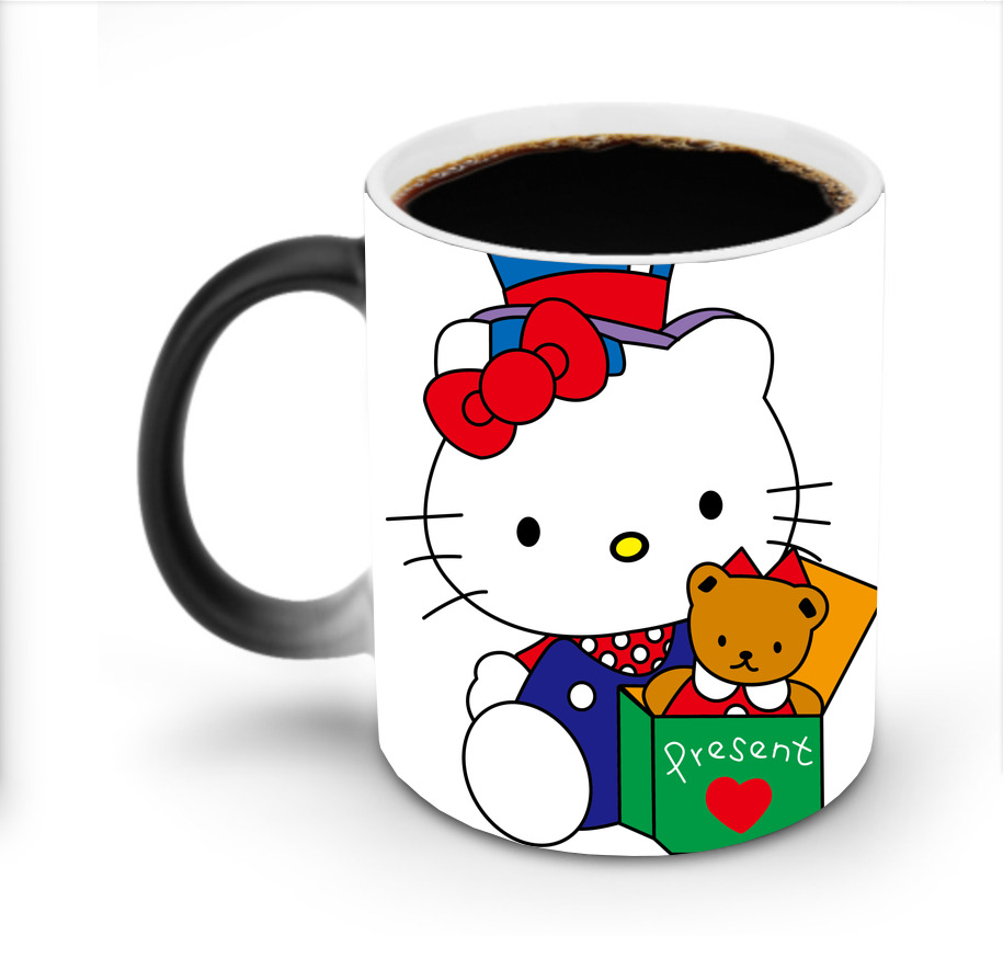 （画像用） Hello Kitty ハローキティ 温度変色マグカップ
