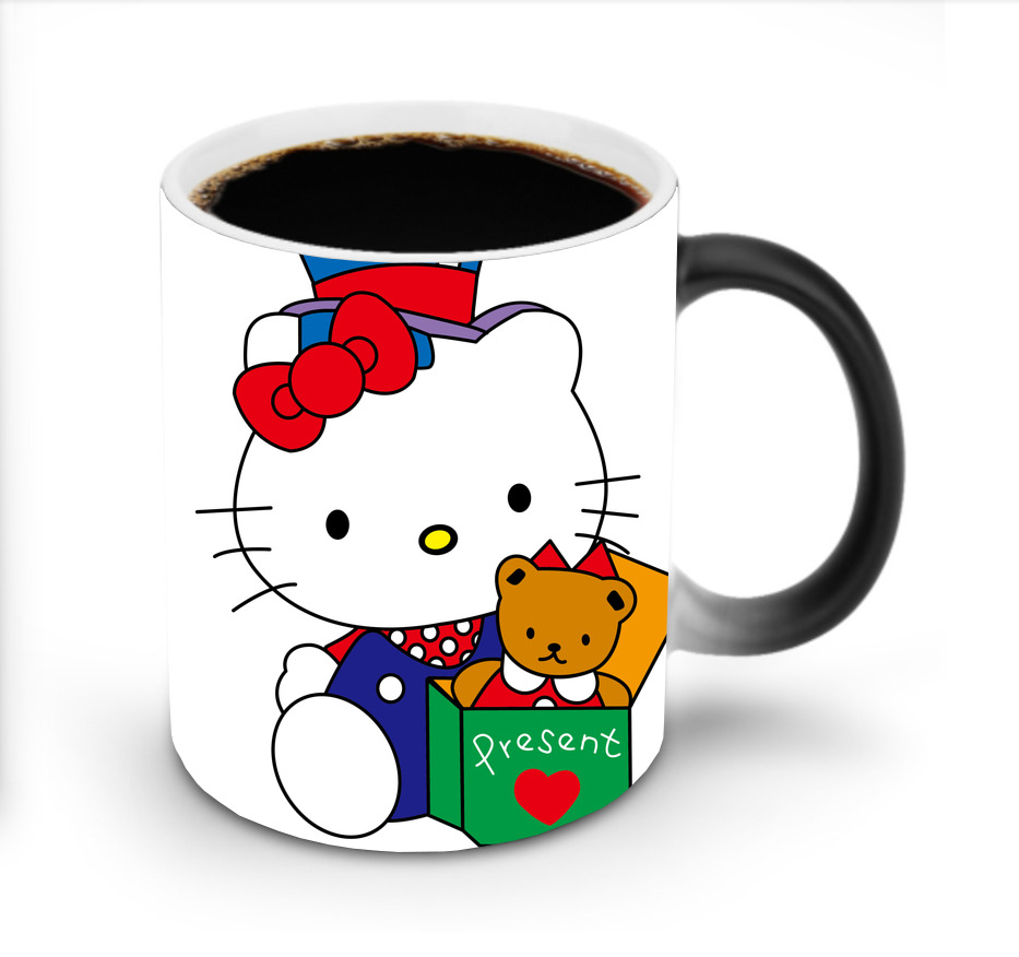 （画像用） Hello Kitty ハローキティ 温度変色マグカップ