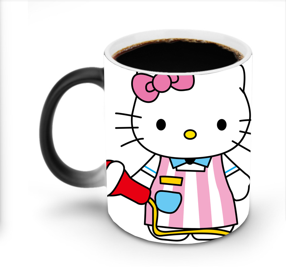 （画像用） Hello Kitty ハローキティ 温度変色マグカップ