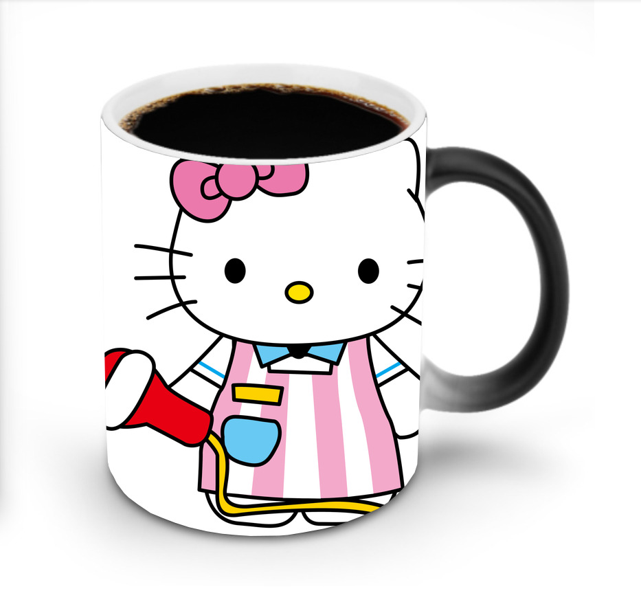 （画像用） Hello Kitty ハローキティ 温度変色マグカップ