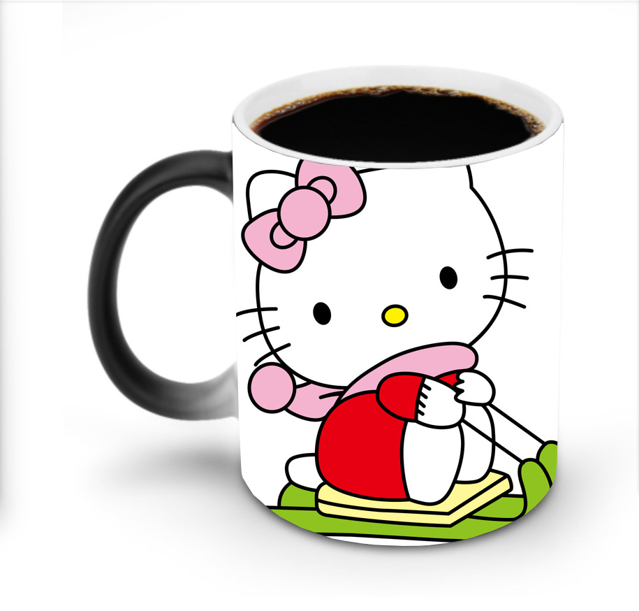（画像用） Hello Kitty ハローキティ 温度変色マグカップ