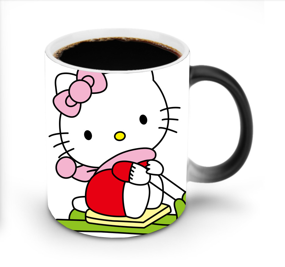 （画像用） Hello Kitty ハローキティ 温度変色マグカップ