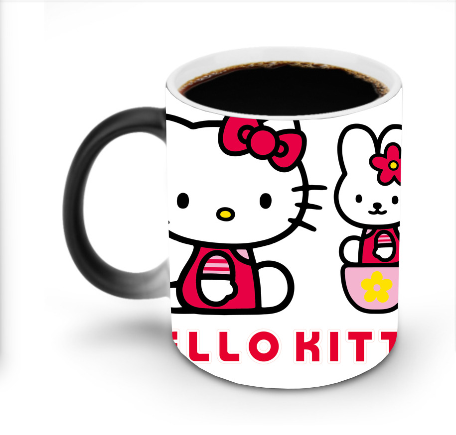 （画像用） Hello Kitty ハローキティ 温度変色マグカップ