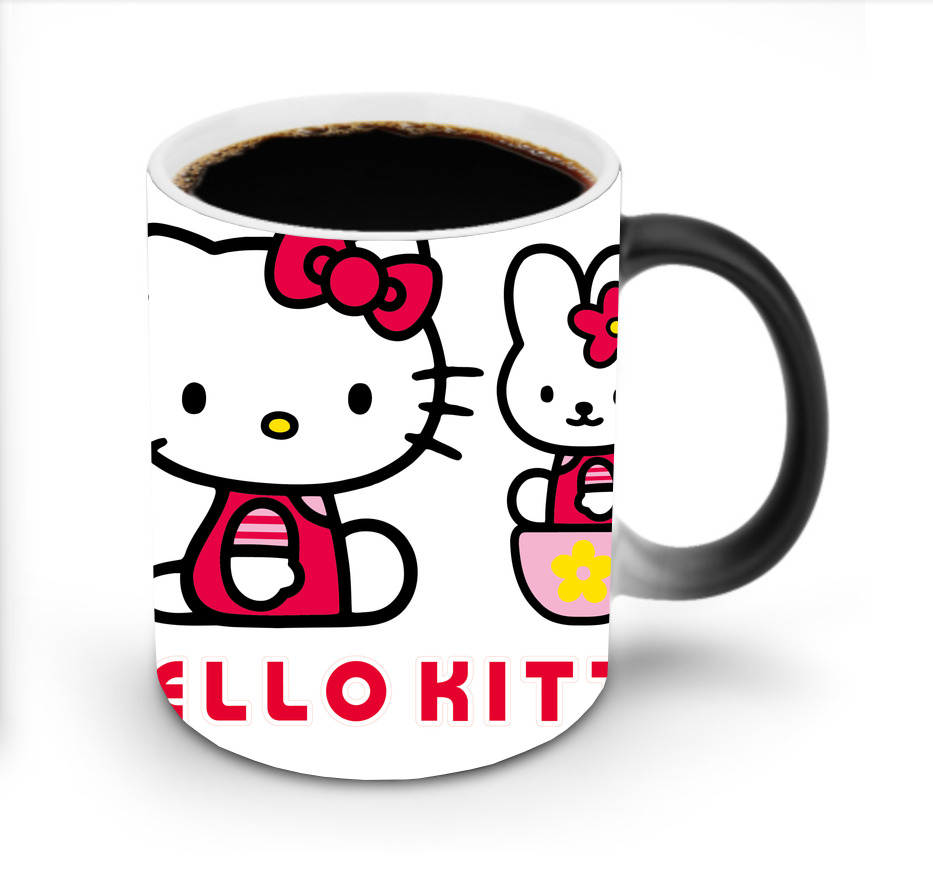 （画像用） Hello Kitty ハローキティ 温度変色マグカップ
