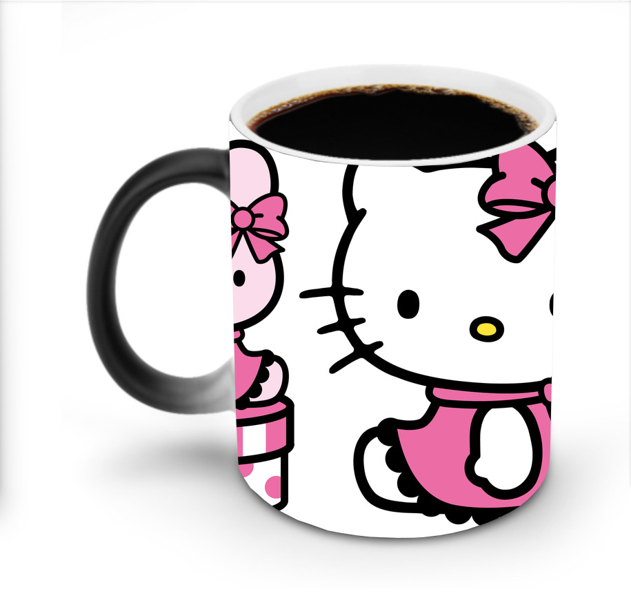 （画像用） Hello Kitty ハローキティ 温度変色マグカップ