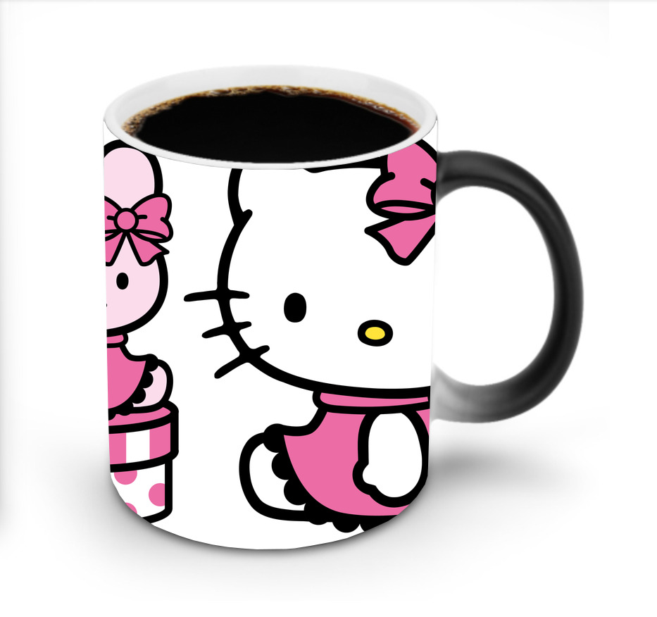 （画像用） Hello Kitty ハローキティ 温度変色マグカップ