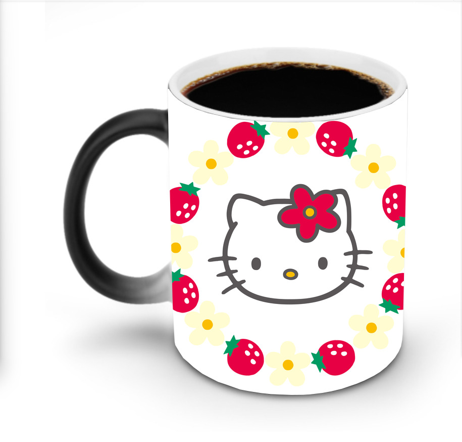 （画像用） Hello Kitty ハローキティ 温度変色マグカップ