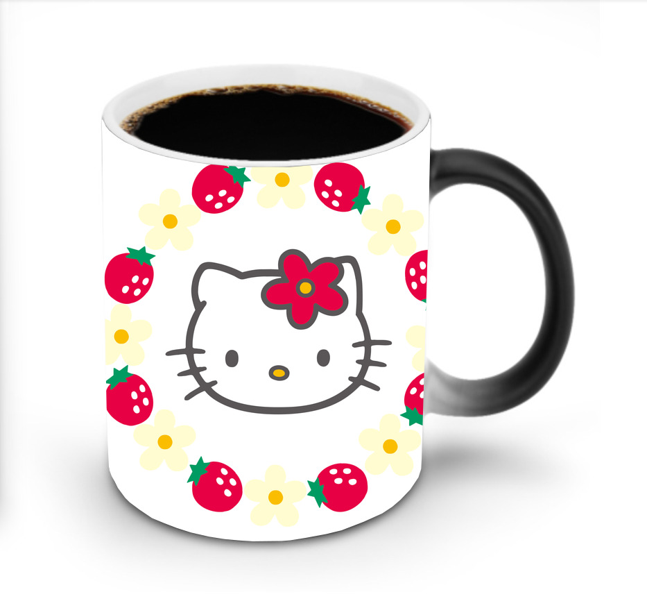 （画像用） Hello Kitty ハローキティ 温度変色マグカップ