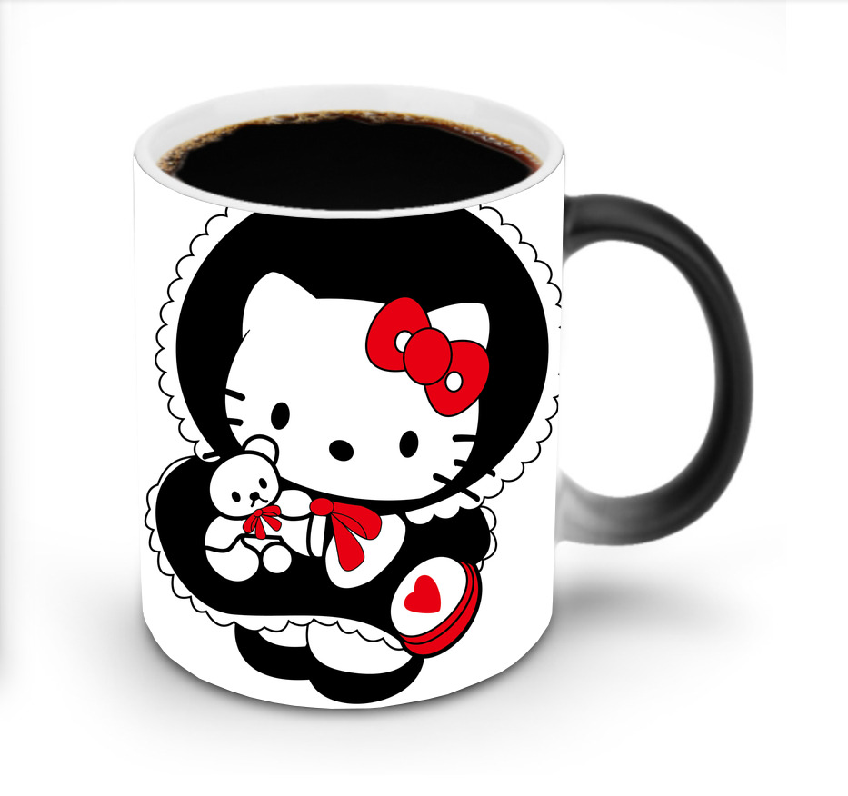 （画像用） Hello Kitty ハローキティ 温度変色マグカップ