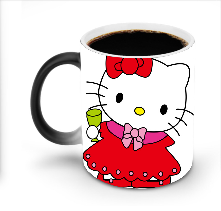 （画像用） Hello Kitty ハローキティ 温度変色マグカップ