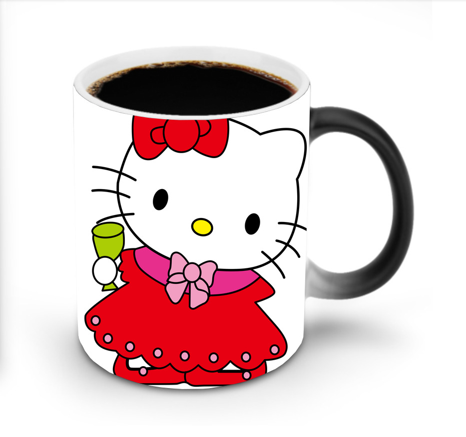 （画像用） Hello Kitty ハローキティ 温度変色マグカップ