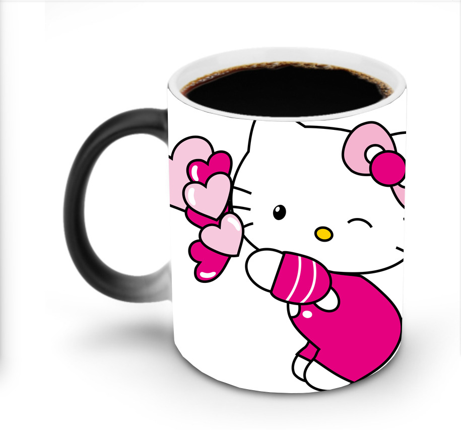 （画像用） Hello Kitty ハローキティ 温度変色マグカップ