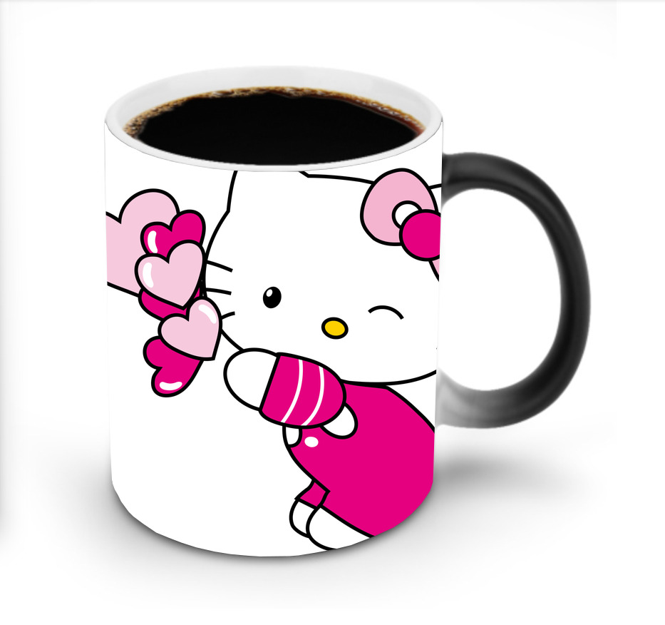 （画像用） Hello Kitty ハローキティ 温度変色マグカップ