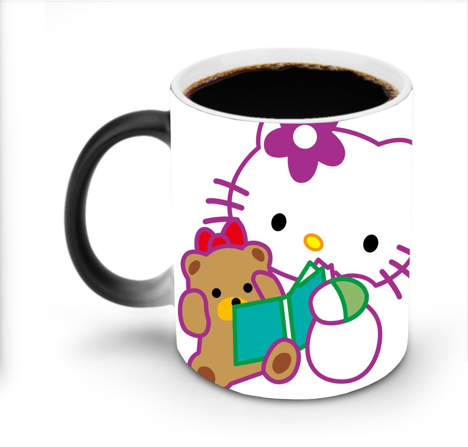 （画像用） Hello Kitty ハローキティ 温度変色マグカップ
