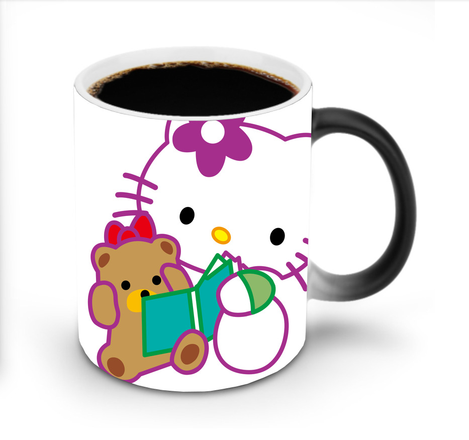 （画像用） Hello Kitty ハローキティ 温度変色マグカップ