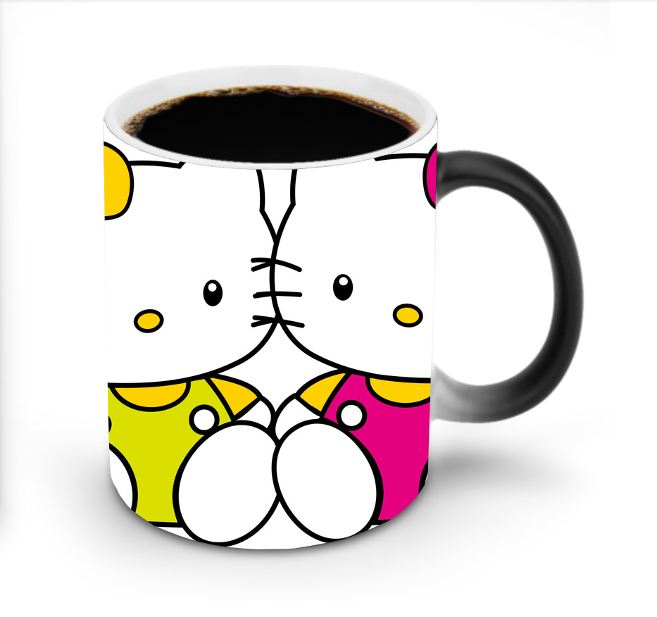 （画像用） Hello Kitty ハローキティ 温度変色マグカップ