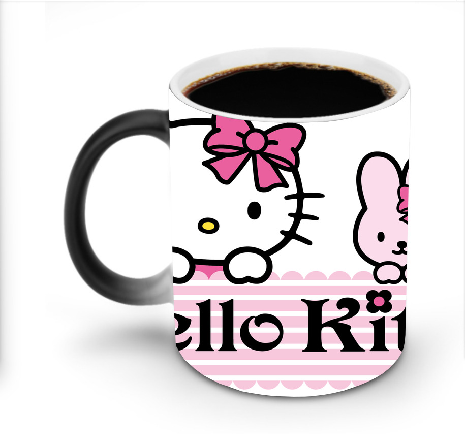 （画像用） Hello Kitty ハローキティ 温度変色マグカップ