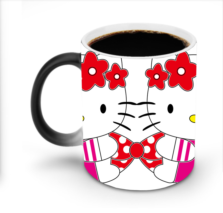 （画像用） Hello Kitty ハローキティ 温度変色マグカップ