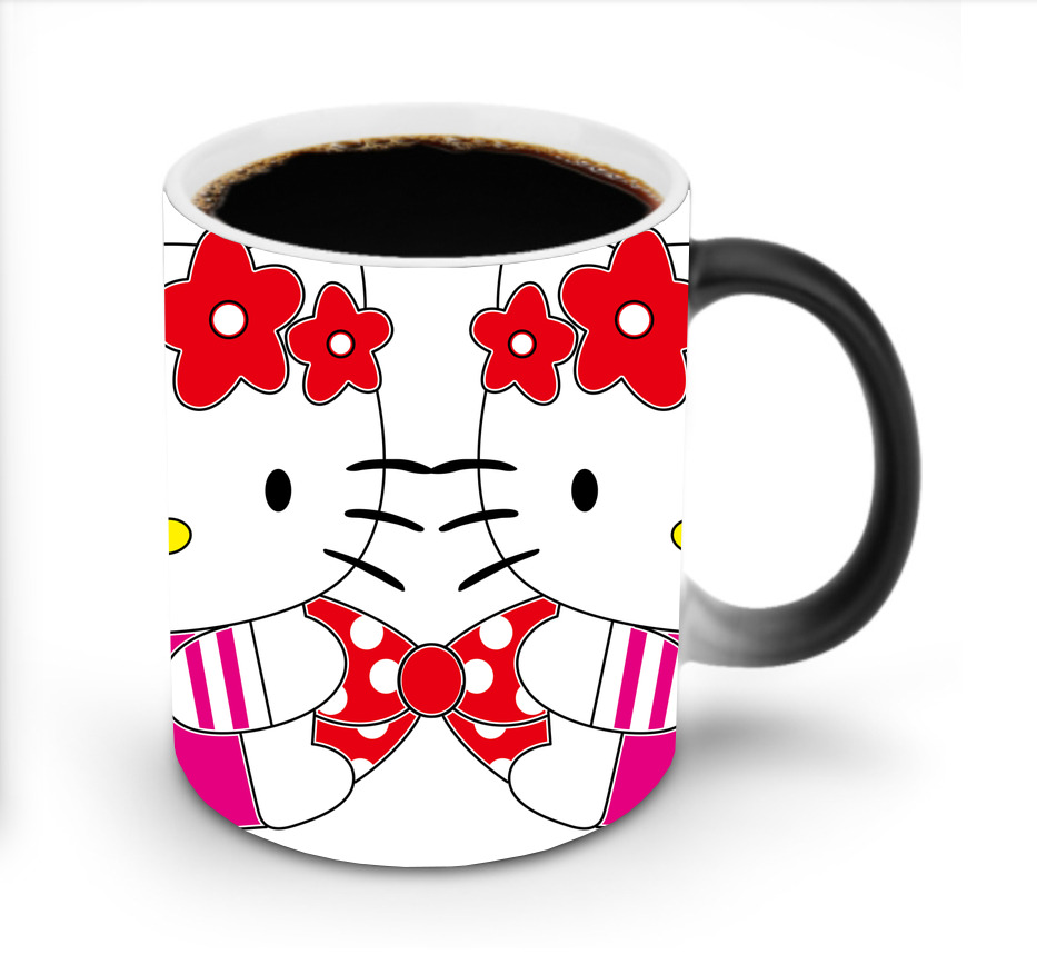 （画像用） Hello Kitty ハローキティ 温度変色マグカップ