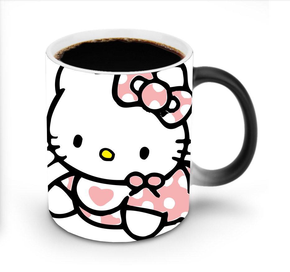 （画像用） Hello Kitty ハローキティ 温度変色マグカップ