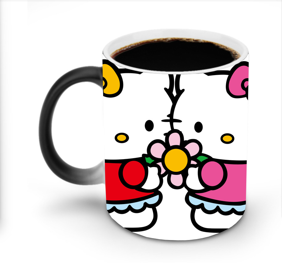 （画像用） Hello Kitty ハローキティ 温度変色マグカップ