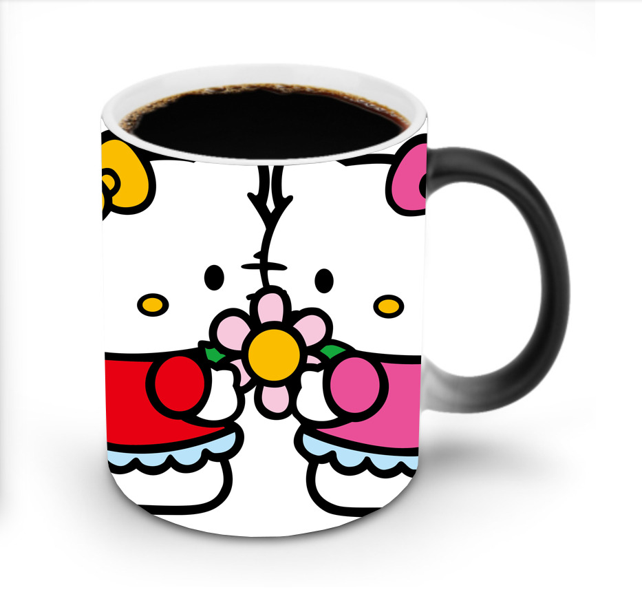 （画像用） Hello Kitty ハローキティ 温度変色マグカップ