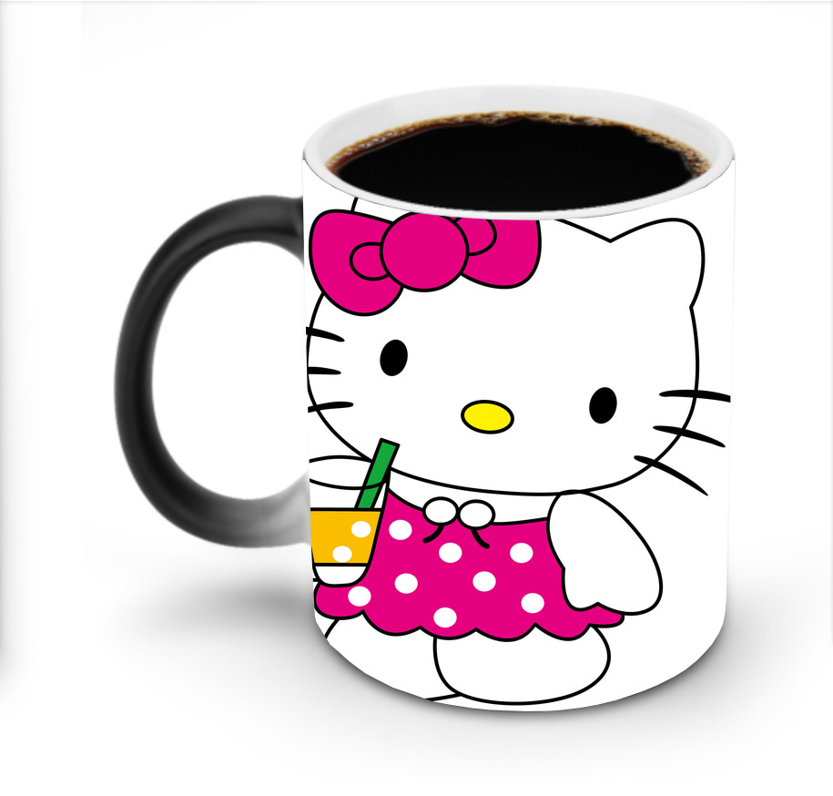 （画像用） Hello Kitty ハローキティ 温度変色マグカップ