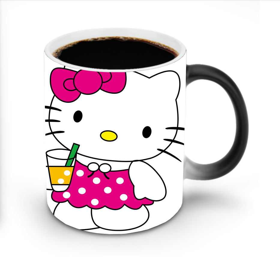 （画像用） Hello Kitty ハローキティ 温度変色マグカップ