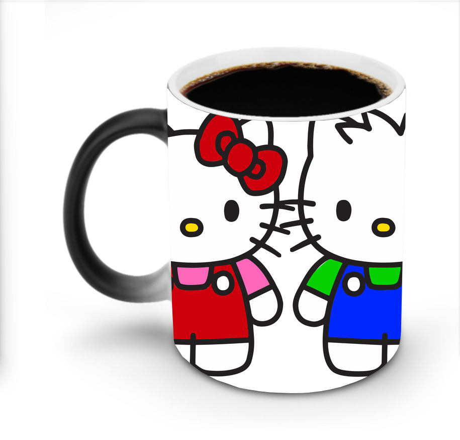 （画像用） Hello Kitty ハローキティ 温度変色マグカップ