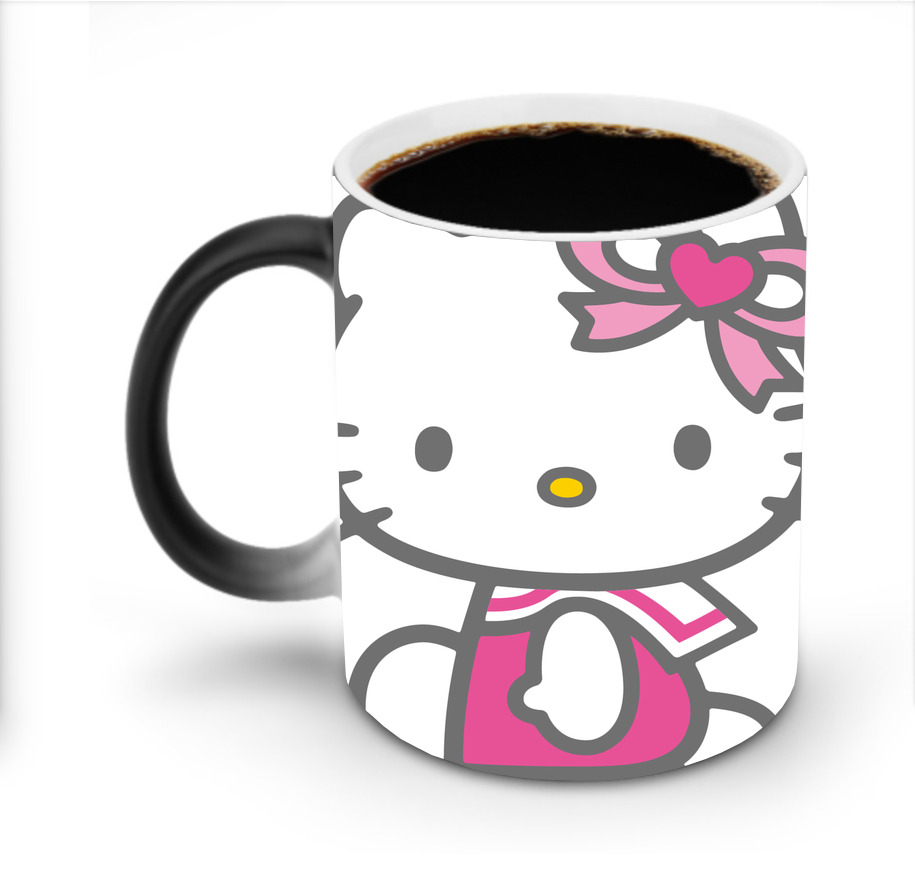 （画像用） Hello Kitty ハローキティ 温度変色マグカップ
