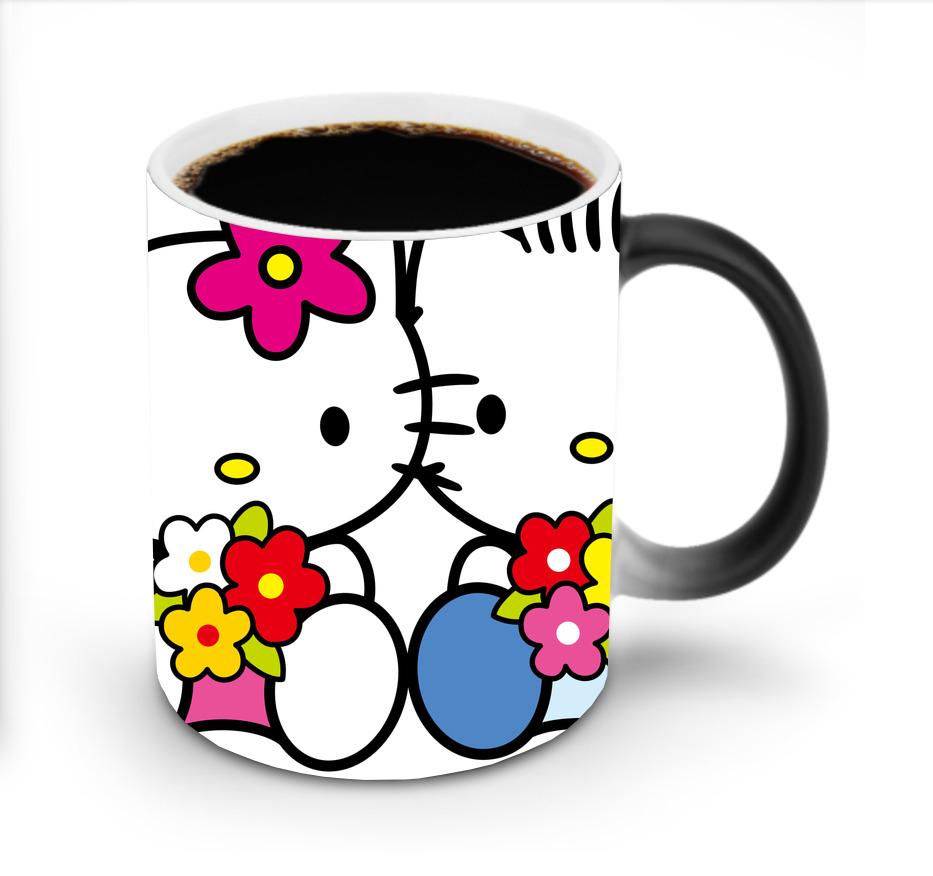 （画像用） Hello Kitty ハローキティ 温度変色マグカップ