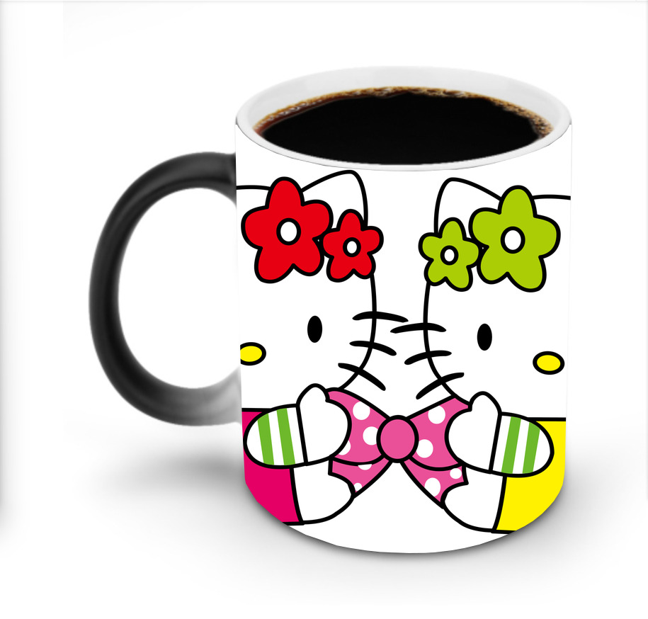（画像用） Hello Kitty ハローキティ 温度変色マグカップ
