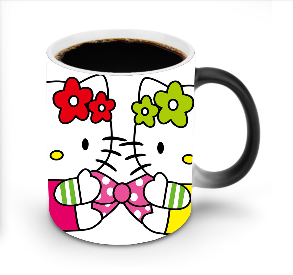 （画像用） Hello Kitty ハローキティ 温度変色マグカップ
