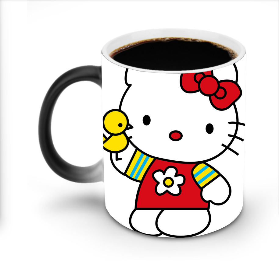 （画像用） Hello Kitty ハローキティ 温度変色マグカップ