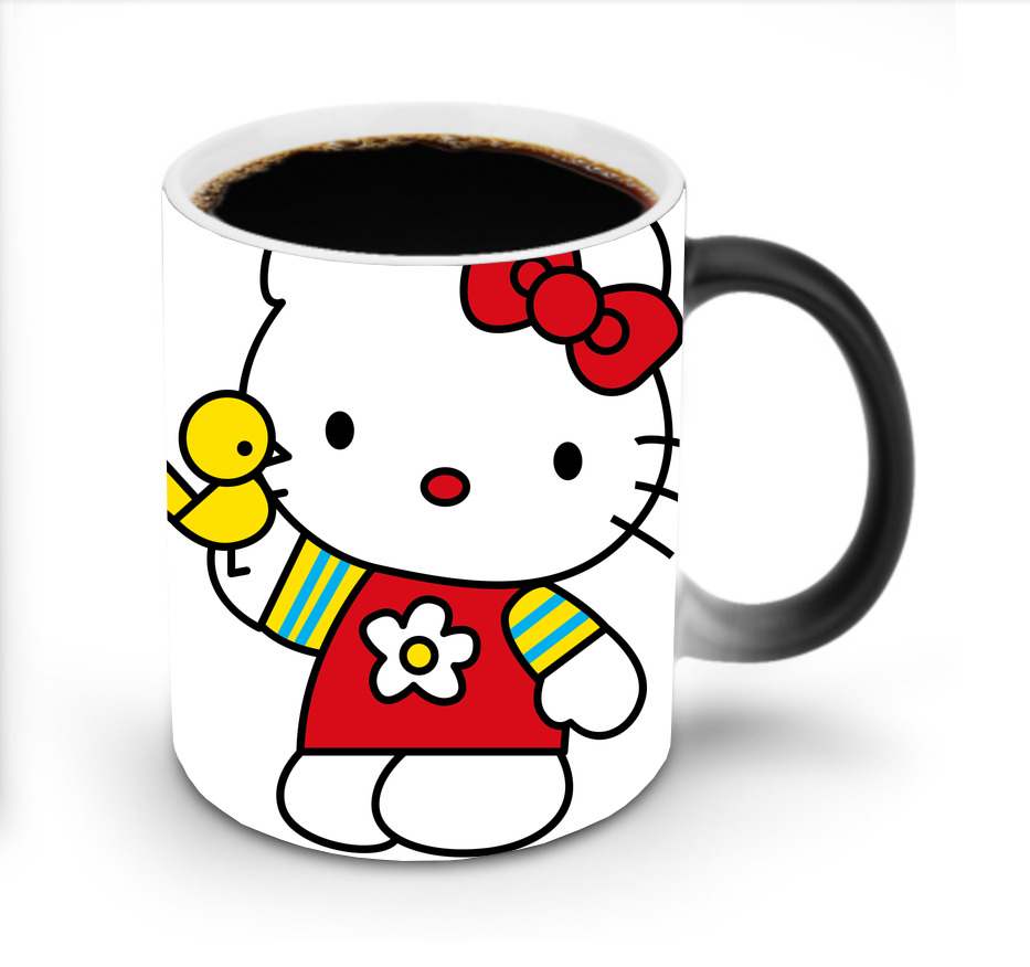 （画像用） Hello Kitty ハローキティ 温度変色マグカップ