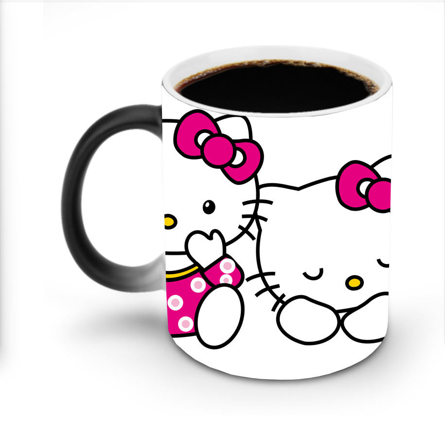 （画像用） Hello Kitty ハローキティ 温度変色マグカップ