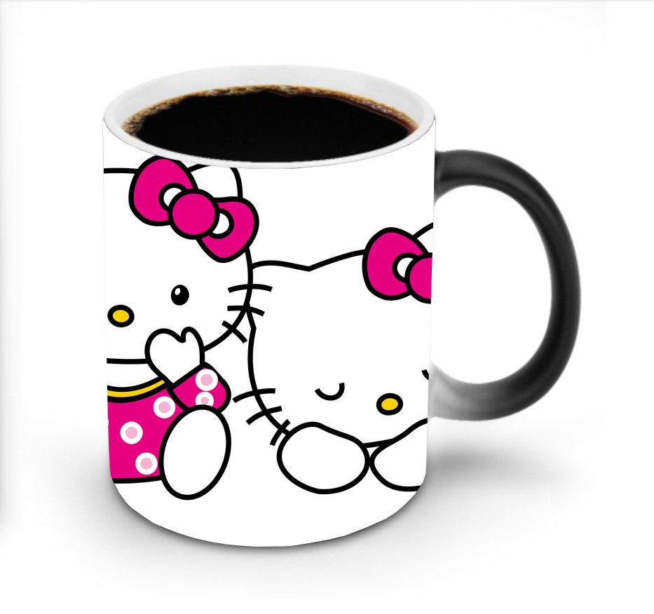 （画像用） Hello Kitty ハローキティ 温度変色マグカップ