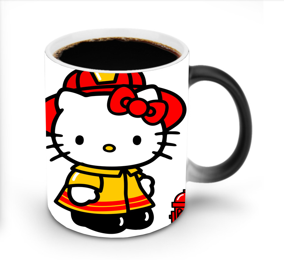 （画像用） Hello Kitty ハローキティ 温度変色マグカップ