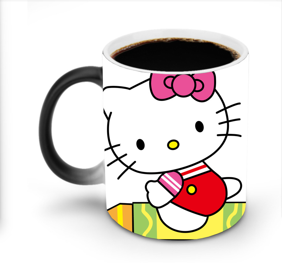 （画像用） Hello Kitty ハローキティ 温度変色マグカップ
