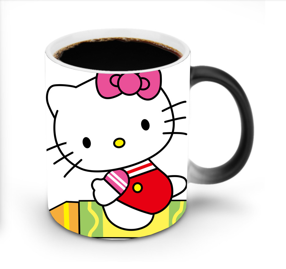 （画像用） Hello Kitty ハローキティ 温度変色マグカップ