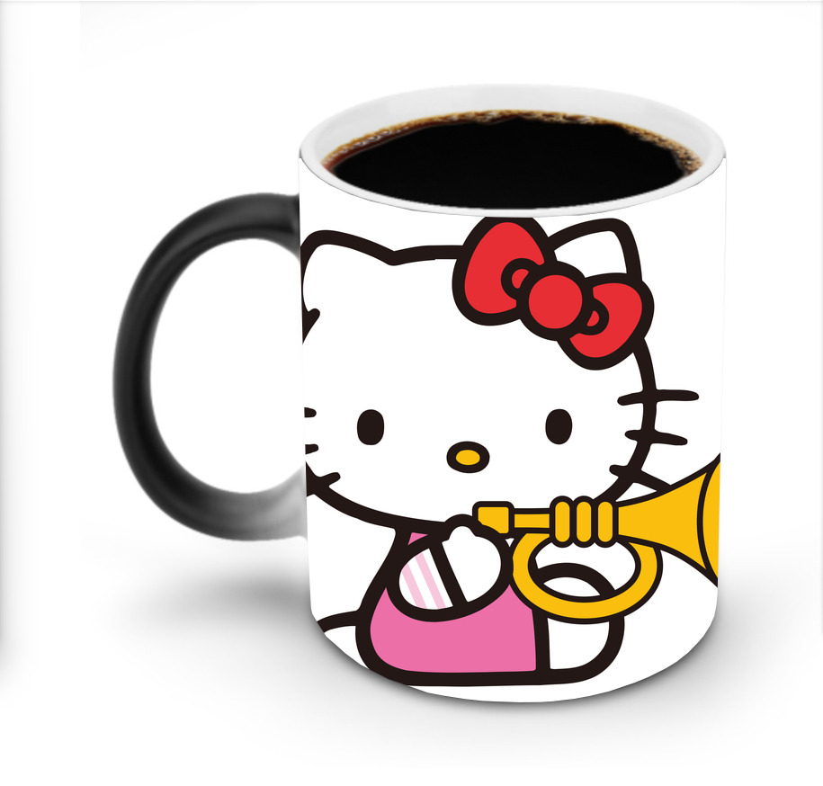 （画像用） Hello Kitty ハローキティ 温度変色マグカップ