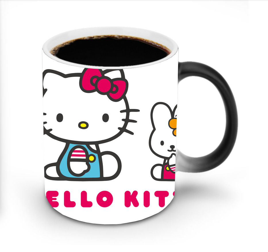 （画像用） Hello Kitty ハローキティ 温度変色マグカップ