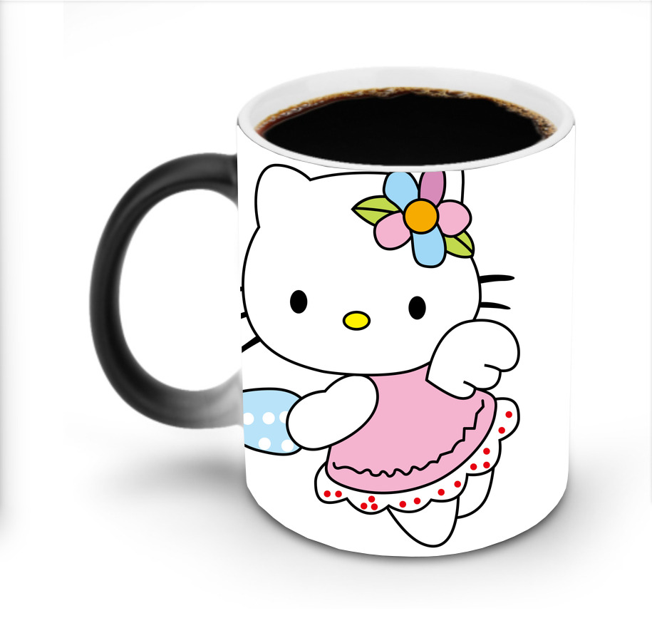 （画像用） Hello Kitty ハローキティ 温度変色マグカップ