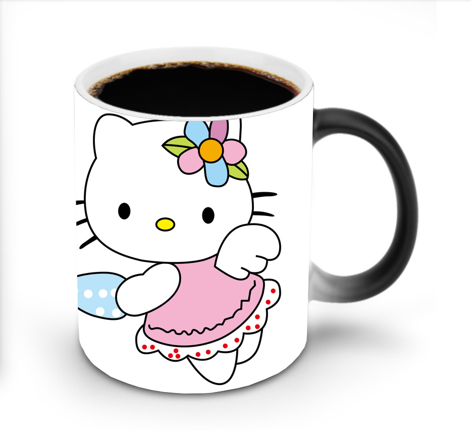 （画像用） Hello Kitty ハローキティ 温度変色マグカップ