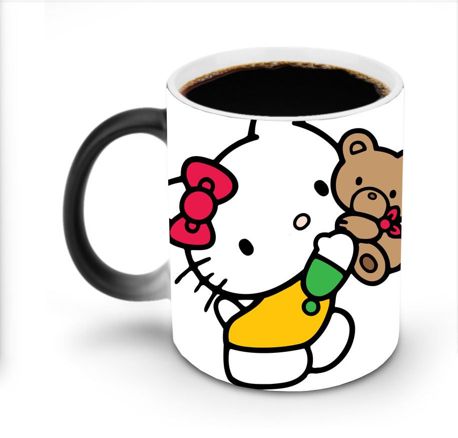 （画像用） Hello Kitty ハローキティ 温度変色マグカップ