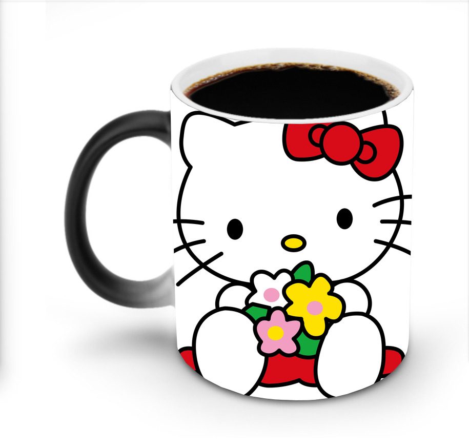 （画像用） Hello Kitty ハローキティ 温度変色マグカップ