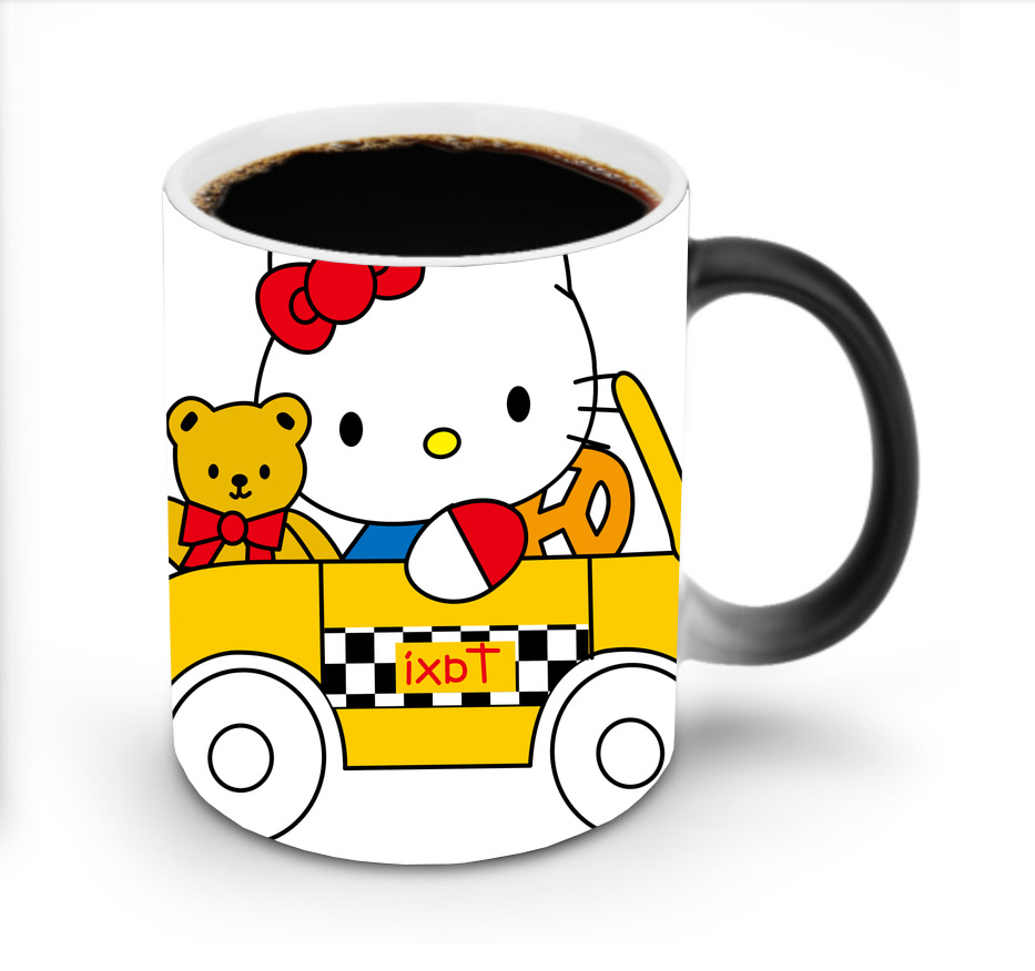 （画像用） Hello Kitty ハローキティ 温度変色マグカップ